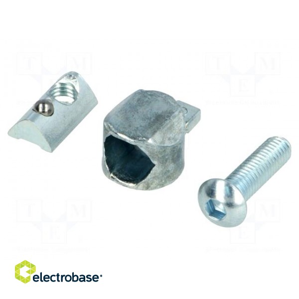 Mounting coupler | for profiles | Width of the groove: 6mm image 3