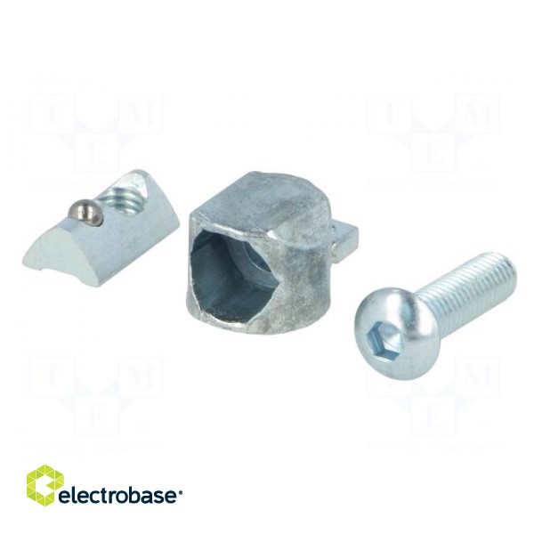 Mounting coupler | for profiles | Width of the groove: 6mm paveikslėlis 4