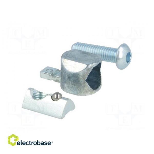 Mounting coupler | for profiles | Width of the groove: 6mm фото 8