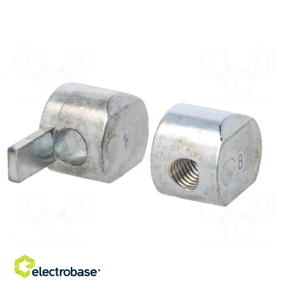 Mounting coupler | for profiles | Width of the groove: 8mm paveikslėlis 2
