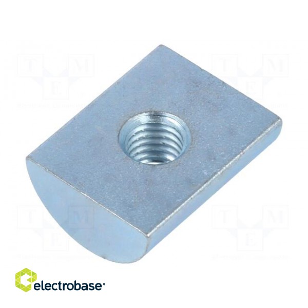 Nut | for profiles | Width of the groove: 12mm | steel | zinc фото 2