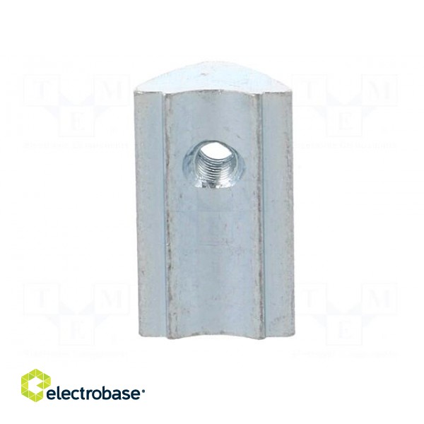 Nut | for profiles | Width of the groove: 6mm | steel | zinc image 7