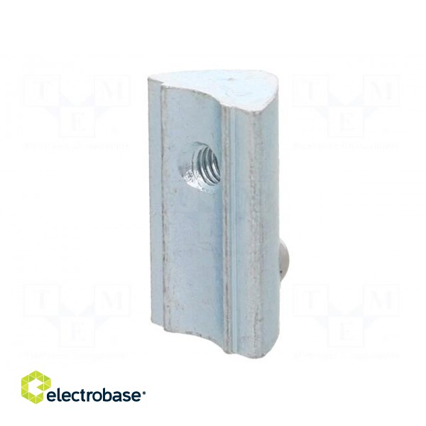 Nut | for profiles | Width of the groove: 6mm | steel | zinc image 8