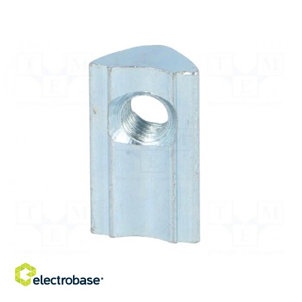 Nut | for profiles | Width of the groove: 6mm | steel | zinc фото 7