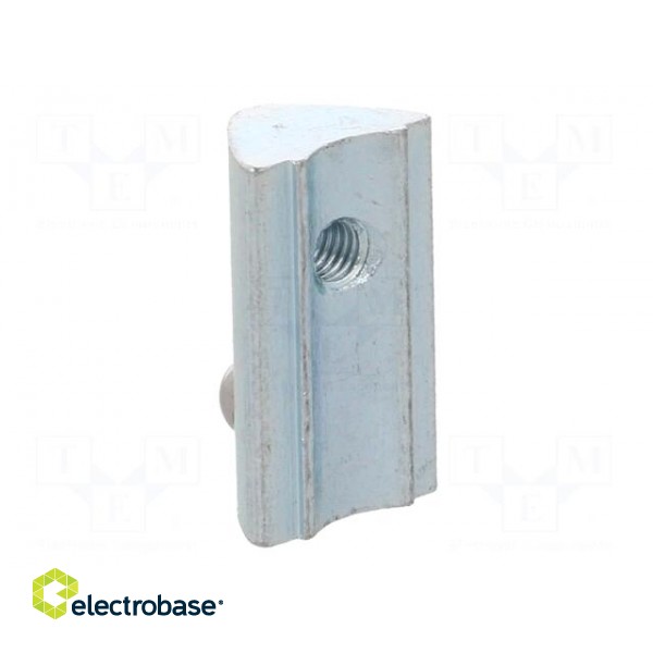 Nut | for profiles | Width of the groove: 6mm | steel | zinc фото 6