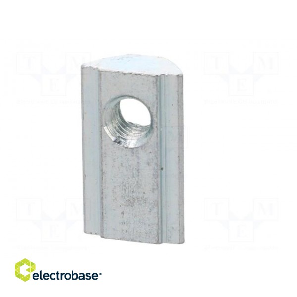 Nut | for profiles | Width of the groove: 8mm | steel | zinc фото 7