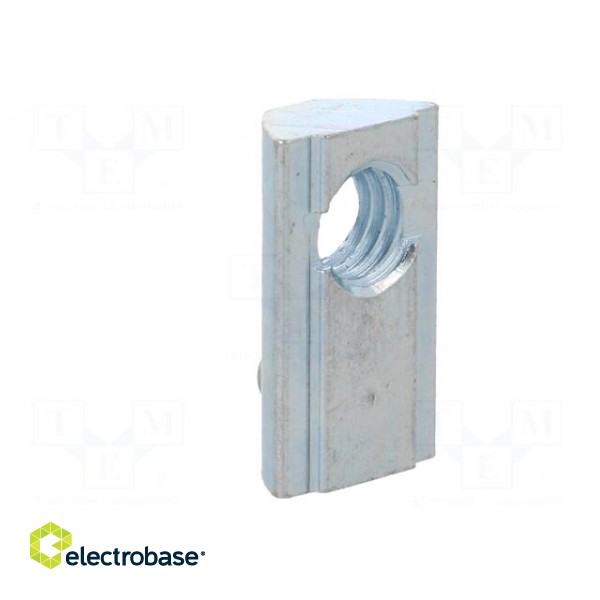 Nut | for profiles | Width of the groove: 8mm | steel | zinc фото 6