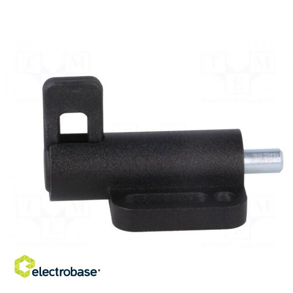 Spring latch | for profiles | W: 38mm | Mat: zinc alloy | F1: 21N | Ø: 6mm image 3