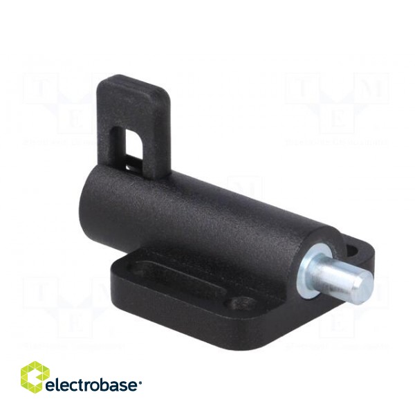 Spring latch | for profiles | W: 38mm | Mat: zinc alloy | F1: 21N | Ø: 6mm image 4