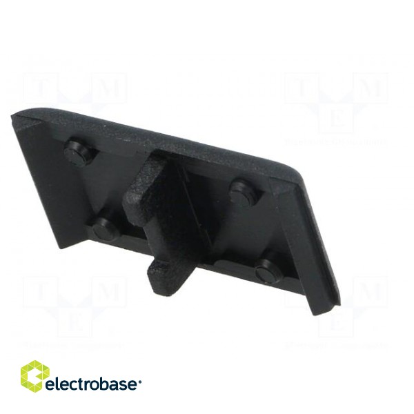 Stopper | for angle bracket | polyamide | 20mm | Colour: black paveikslėlis 6