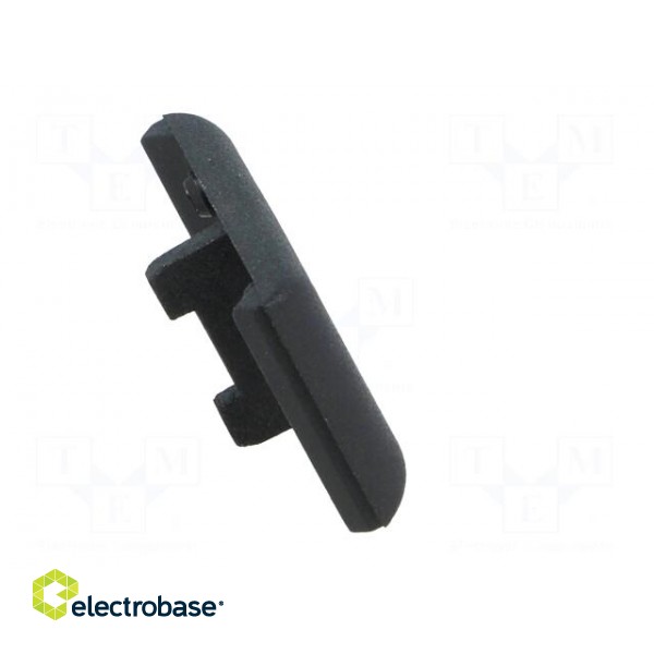Stopper | for angle bracket | polyamide | 20mm | Colour: black фото 7
