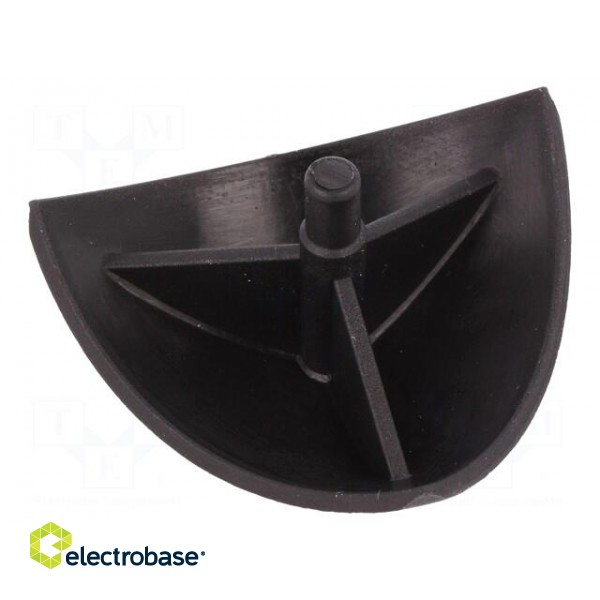 Stopper | for angle bracket | polyamide | 30mm | Colour: black image 2