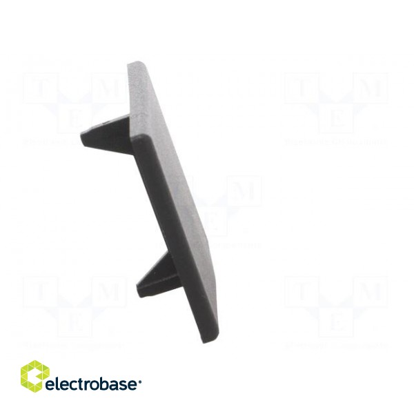 Stopper | for angle bracket | polyamide | 40mm | Colour: black фото 9