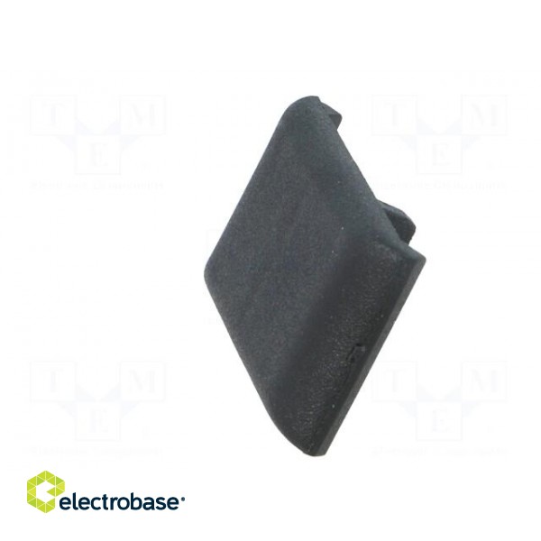 Stopper | for angle bracket | polyamide | 20mm | Colour: black фото 3