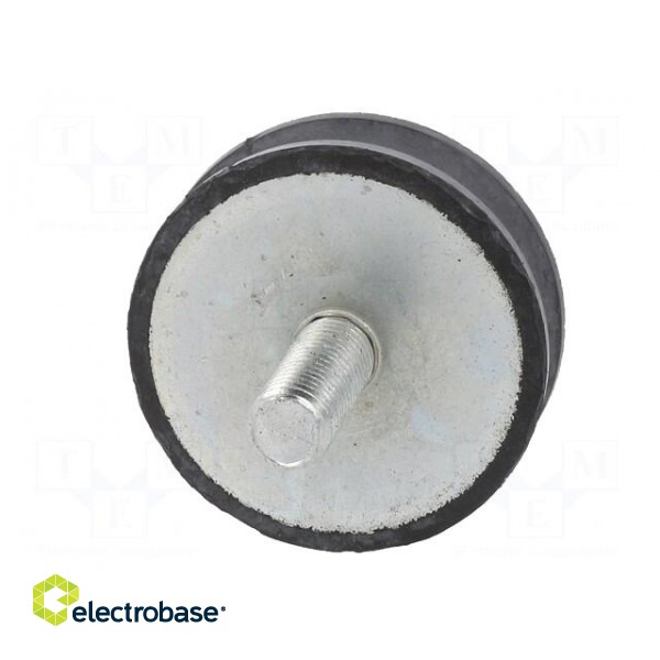 Vibration damper | M10 | Ø: 50mm | rubber | L: 15mm | Thread len: 28mm фото 6