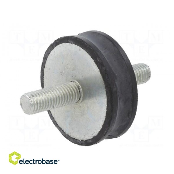 Vibration damper | M10 | Ø: 50mm | rubber | L: 15mm | Thread len: 28mm фото 7