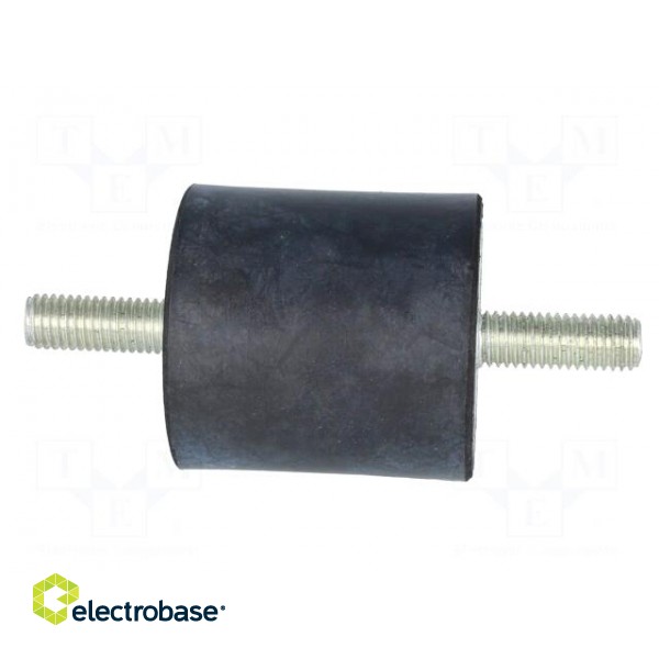Vibration damper | M10 | Ø: 50mm | rubber | L: 50mm | Thread len: 28mm фото 7