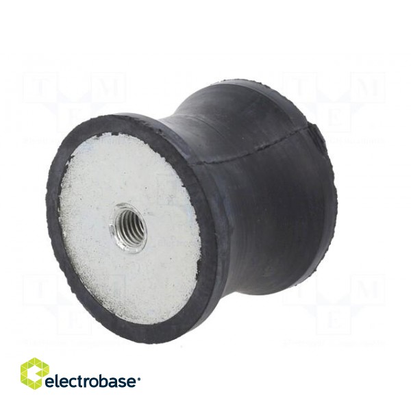 Vibration damper | M10 | Ø: 55mm | rubber | L: 45mm | H: 10mm | 1818N image 2