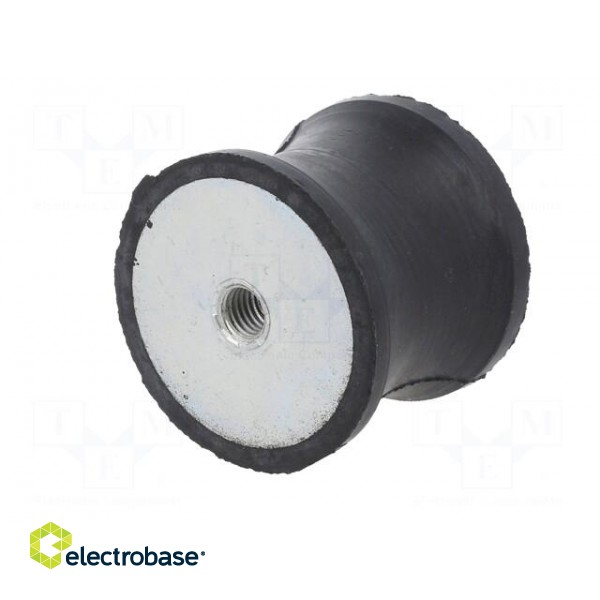 Vibration damper | M10 | Ø: 55mm | rubber | L: 45mm | H: 10mm | 1818N image 6