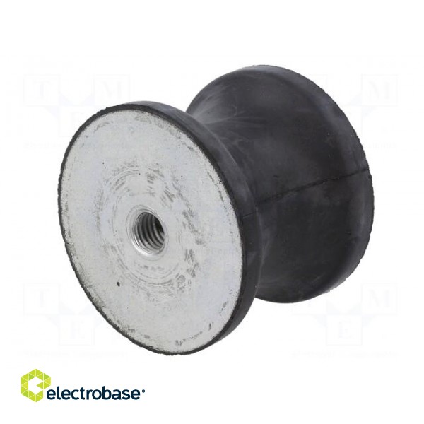 Vibration damper | M12 | Ø: 70mm | rubber | L: 53mm | H: 12mm | 5181N paveikslėlis 2