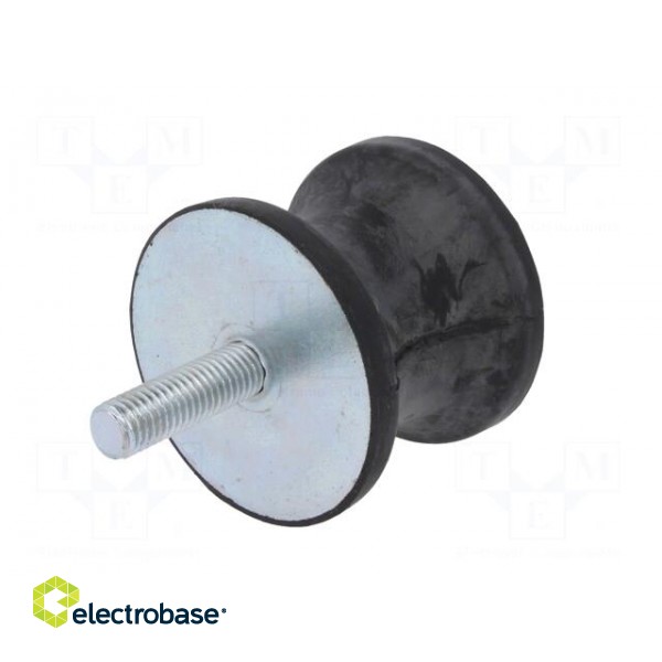 Vibration damper | M12 | Ø: 70mm | rubber | L: 53mm | Thread len: 37mm image 6