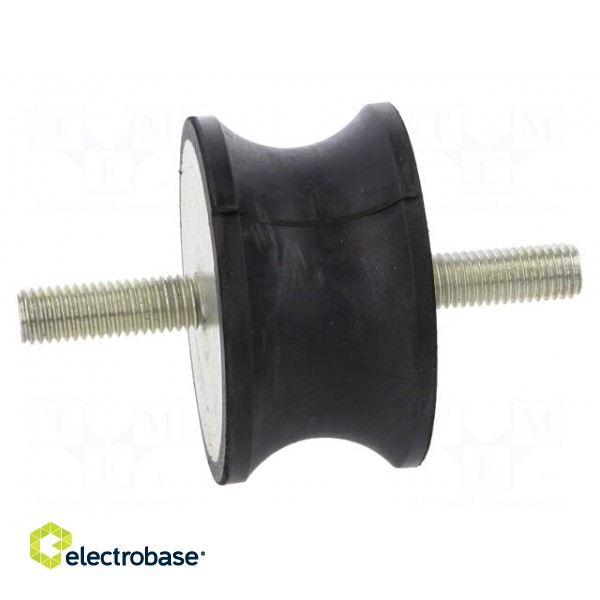 Vibration damper | M12 | Ø: 75mm | rubber | L: 40mm | Thread len: 37mm image 7
