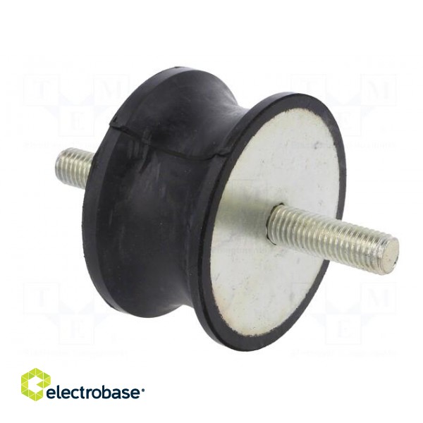 Vibration damper | M12 | Ø: 75mm | rubber | L: 40mm | Thread len: 37mm image 8