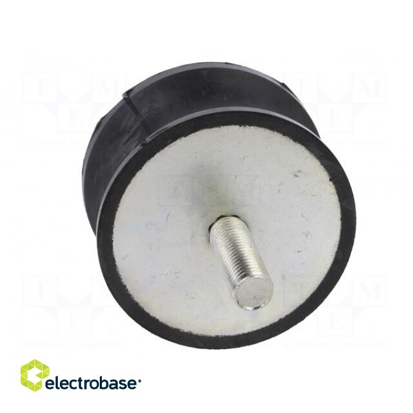 Vibration damper | M12 | Ø: 75mm | rubber | L: 40mm | Thread len: 37mm image 9