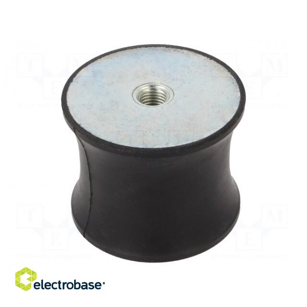 Vibration damper | M16 | Ø: 95mm | rubber | L: 75mm | H: 16mm | 10382N image 2