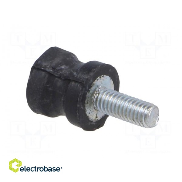 Vibration damper | M4 | Ø: 10mm | rubber | L: 10mm | Thread len: 10mm image 4