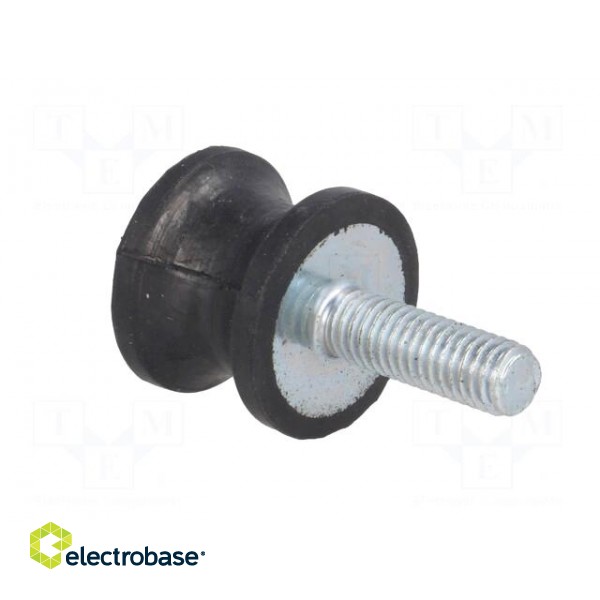 Vibration damper | M6 | Ø: 20mm | rubber | L: 15mm | Thread len: 18mm image 4