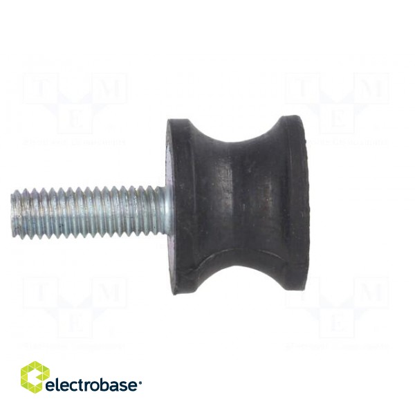 Vibration damper | M6 | Ø: 20mm | rubber | L: 15mm | Thread len: 18mm image 7