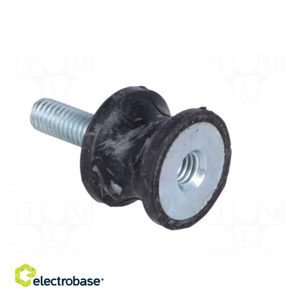 Vibration damper | M6 | Ø: 20mm | rubber | L: 15mm | Thread len: 18mm image 8