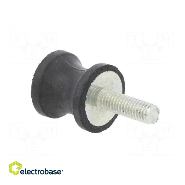 Vibration damper | M6 | Ø: 20mm | rubber | L: 20mm | Thread len: 18mm image 4