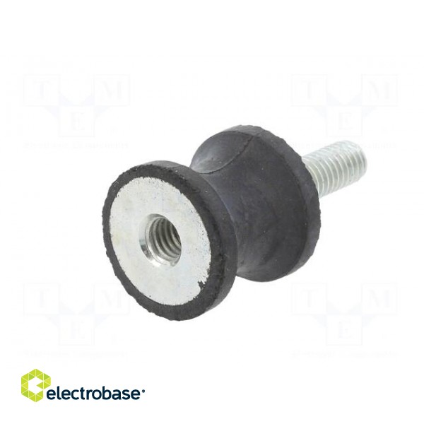 Vibration damper | M6 | Ø: 20mm | rubber | L: 20mm | Thread len: 18mm image 2