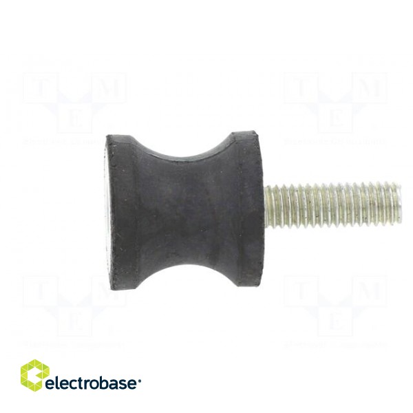 Vibration damper | M6 | Ø: 20mm | rubber | L: 20mm | Thread len: 18mm image 3