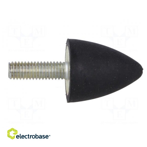 Vibration damper | M6 | Ø: 20mm | rubber | L: 24mm | Thread len: 18mm фото 7