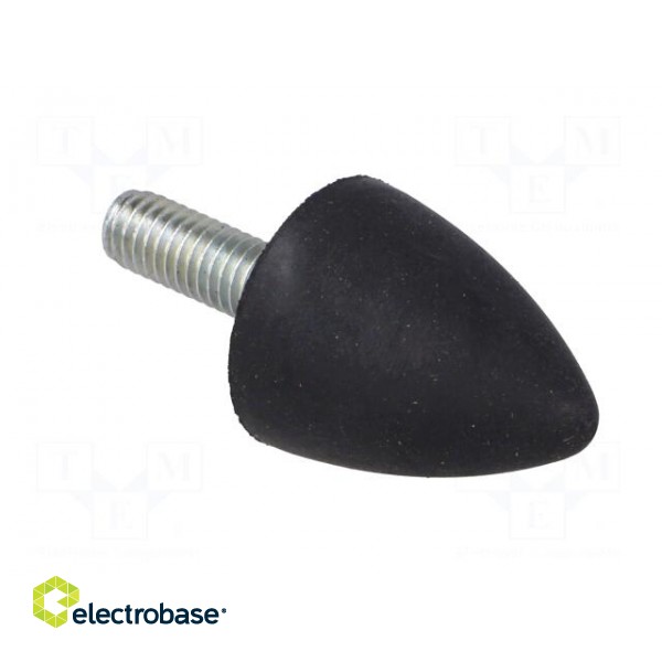 Vibration damper | M6 | Ø: 20mm | rubber | L: 24mm | Thread len: 18mm фото 8