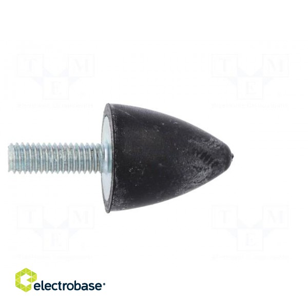 Vibration damper | M6 | Ø: 20mm | rubber | L: 24mm | Thread len: 18mm image 7