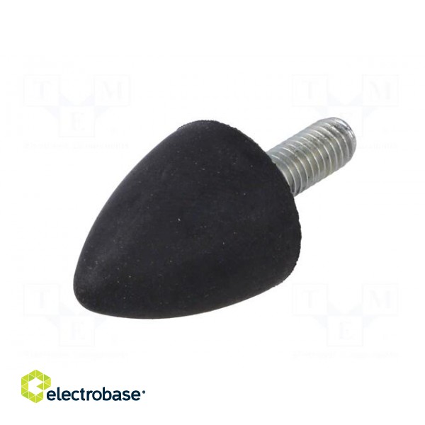 Vibration damper | M6 | Ø: 20mm | rubber | L: 24mm | Thread len: 18mm фото 2