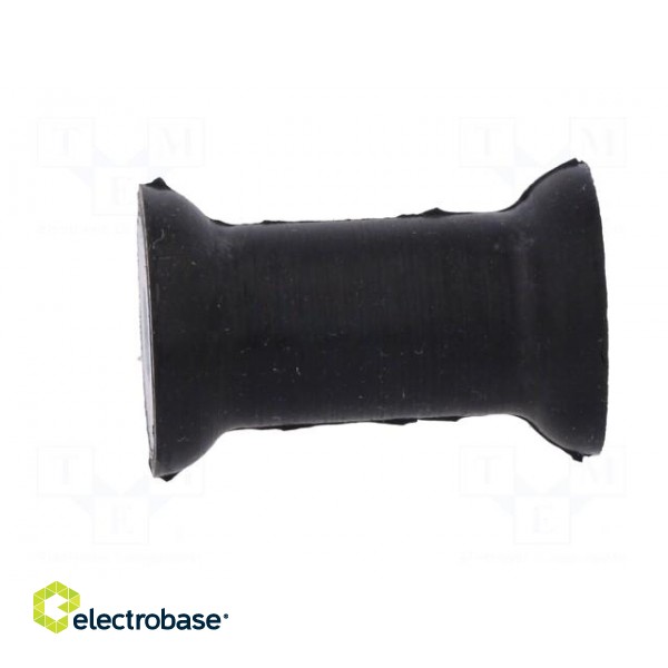 Vibration damper | M6 | Ø: 20mm | rubber | L: 30mm | H: 6mm | 650N | 87N/mm image 3