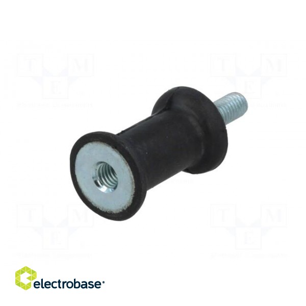 Vibration damper | M6 | Ø: 20mm | rubber | L: 30mm | Thread len: 18mm image 2