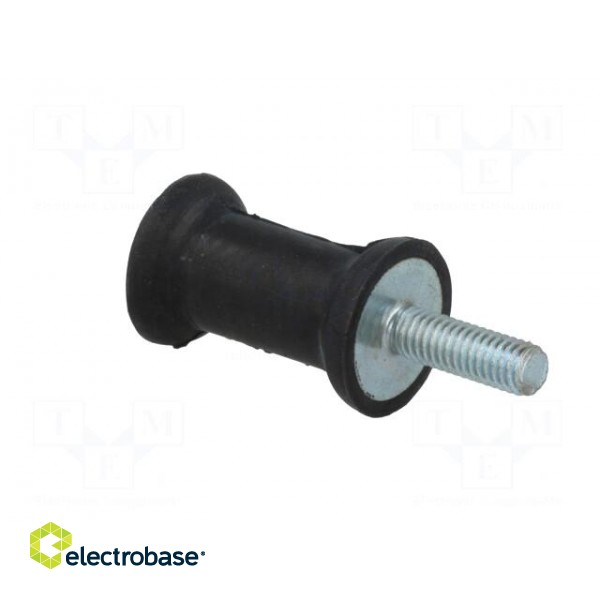 Vibration damper | M6 | Ø: 20mm | rubber | L: 30mm | Thread len: 18mm paveikslėlis 4
