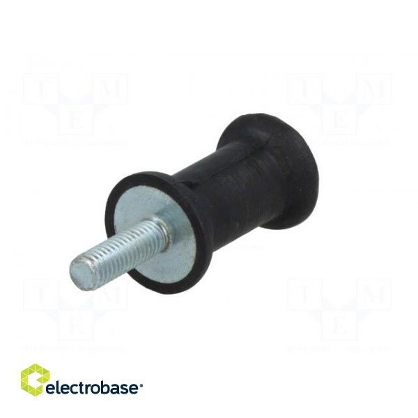 Vibration damper | M6 | Ø: 20mm | rubber | L: 30mm | Thread len: 18mm paveikslėlis 6