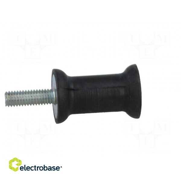 Vibration damper | M6 | Ø: 20mm | rubber | L: 30mm | Thread len: 18mm paveikslėlis 7