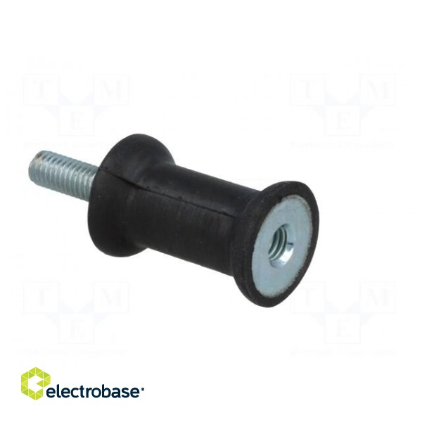 Vibration damper | M6 | Ø: 20mm | rubber | L: 30mm | Thread len: 18mm фото 8
