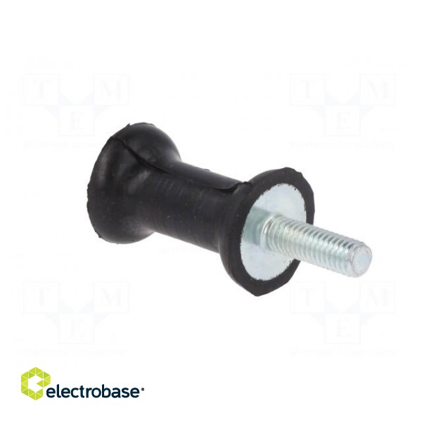 Vibration damper | M6 | Ø: 20mm | rubber | L: 30mm | Thread len: 18mm image 4