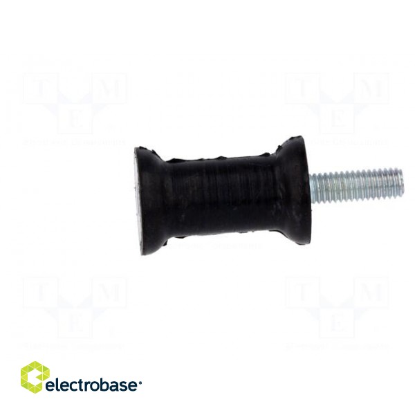 Vibration damper | M6 | Ø: 20mm | rubber | L: 30mm | Thread len: 18mm image 3