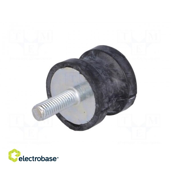 Vibration damper | M6 | Ø: 25mm | rubber | L: 20mm | Thread len: 18mm image 6