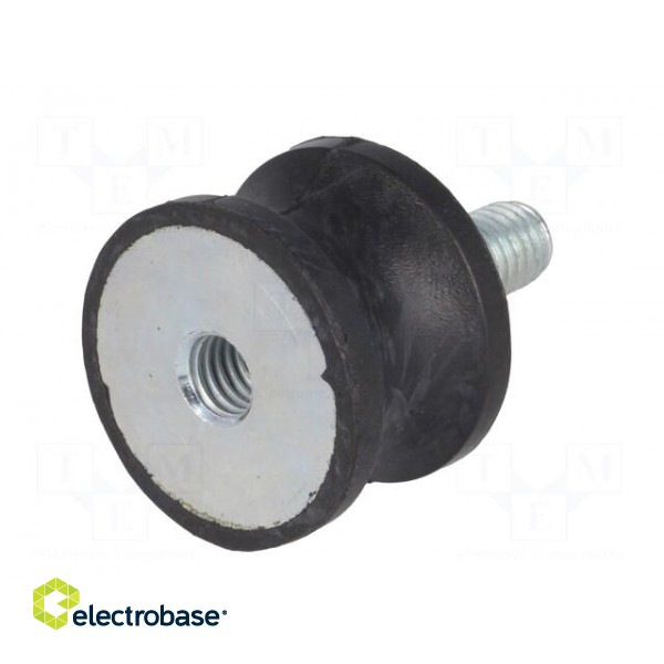 Vibration damper | M8 | Ø: 30mm | rubber | L: 20mm | Thread len: 23mm image 2